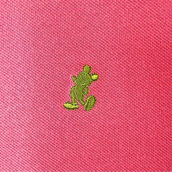 Women “Mickey Mouse Polo Shirt” by Walt Disney World Pink Sz Med *Flaws, Read* - Picture 3 of 12